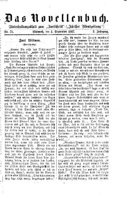 Das Novellenbuch (Der Fortschritt auf allen Gebieten des öffentlichen Lebens) Mittwoch 4. September 1867