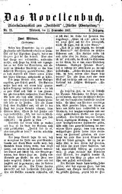 Das Novellenbuch (Der Fortschritt auf allen Gebieten des öffentlichen Lebens) Mittwoch 11. September 1867