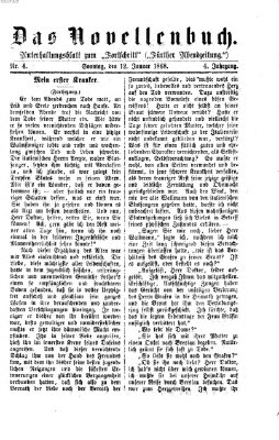 Das Novellenbuch (Der Fortschritt auf allen Gebieten des öffentlichen Lebens) Sonntag 12. Januar 1868