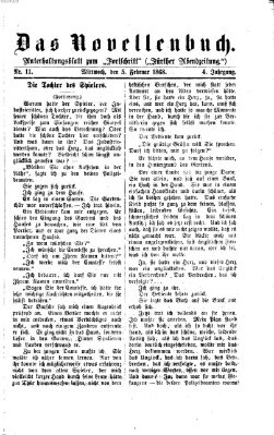 Das Novellenbuch (Der Fortschritt auf allen Gebieten des öffentlichen Lebens) Mittwoch 5. Februar 1868