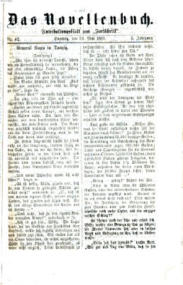 Das Novellenbuch (Der Fortschritt auf allen Gebieten des öffentlichen Lebens) Samstag 23. Mai 1868