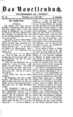 Das Novellenbuch (Der Fortschritt auf allen Gebieten des öffentlichen Lebens) Mittwoch 8. Juli 1868