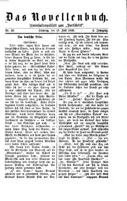 Das Novellenbuch (Der Fortschritt auf allen Gebieten des öffentlichen Lebens) Sonntag 19. Juli 1868