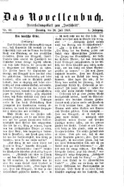 Das Novellenbuch (Der Fortschritt auf allen Gebieten des öffentlichen Lebens) Sonntag 26. Juli 1868