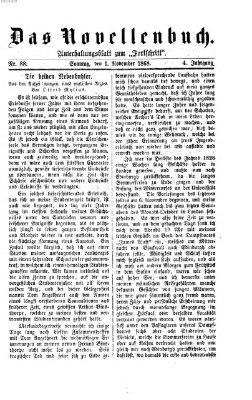 Das Novellenbuch (Der Fortschritt auf allen Gebieten des öffentlichen Lebens) Sonntag 1. November 1868