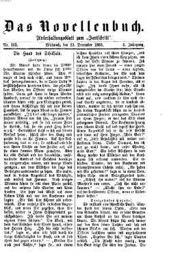 Das Novellenbuch (Der Fortschritt auf allen Gebieten des öffentlichen Lebens) Mittwoch 23. Dezember 1868