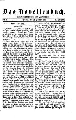 Das Novellenbuch (Der Fortschritt auf allen Gebieten des öffentlichen Lebens) Sonntag 31. Januar 1869