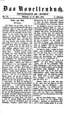 Das Novellenbuch (Der Fortschritt auf allen Gebieten des öffentlichen Lebens) Mittwoch 10. März 1869