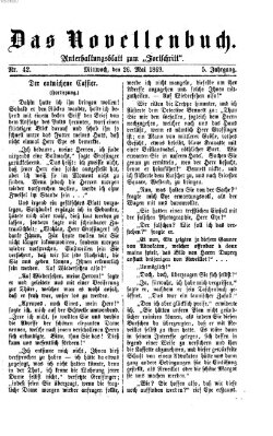 Das Novellenbuch (Der Fortschritt auf allen Gebieten des öffentlichen Lebens) Mittwoch 26. Mai 1869