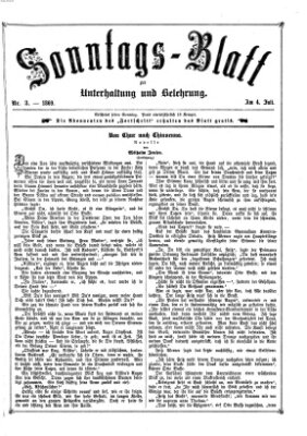 Sonntagsblatt zur Unterhaltung und Belehrung (Fürther Abendzeitung) Sonntag 4. Juli 1869