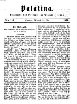 Palatina (Pfälzer Zeitung) Mittwoch 11. Mai 1859