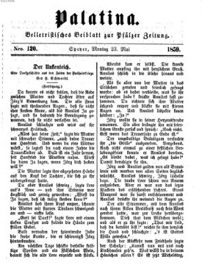 Palatina (Pfälzer Zeitung) Montag 23. Mai 1859