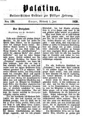 Palatina (Pfälzer Zeitung) Mittwoch 1. Juni 1859