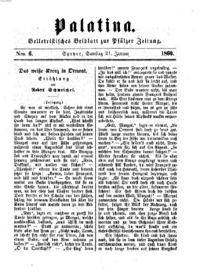 Palatina (Pfälzer Zeitung) Samstag 21. Januar 1860