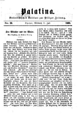 Palatina (Pfälzer Zeitung) Mittwoch 11. Juli 1860