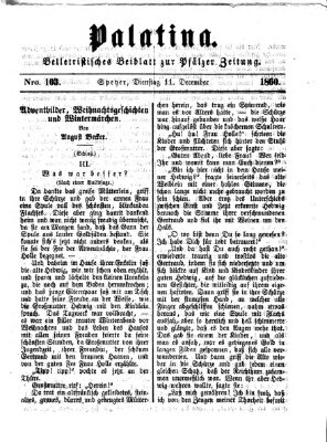 Palatina (Pfälzer Zeitung) Dienstag 11. Dezember 1860