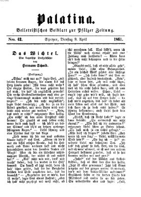 Palatina (Pfälzer Zeitung) Dienstag 9. April 1861