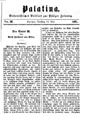 Palatina (Pfälzer Zeitung) Dienstag 14. Mai 1861