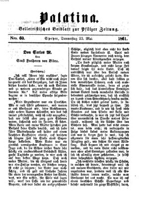 Palatina (Pfälzer Zeitung) Donnerstag 23. Mai 1861