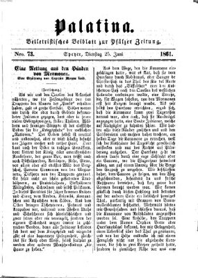 Palatina (Pfälzer Zeitung) Dienstag 25. Juni 1861