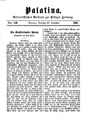 Palatina (Pfälzer Zeitung) Dienstag 26. November 1861