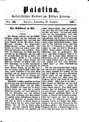 Palatina (Pfälzer Zeitung) Donnerstag 26. Dezember 1861