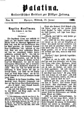 Palatina (Pfälzer Zeitung) Mittwoch 29. Januar 1862