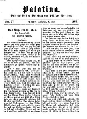 Palatina (Pfälzer Zeitung) Dienstag 8. Juli 1862