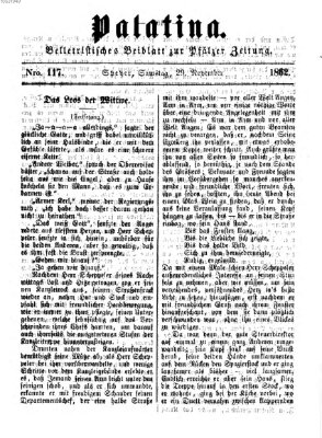 Palatina (Pfälzer Zeitung) Samstag 29. November 1862