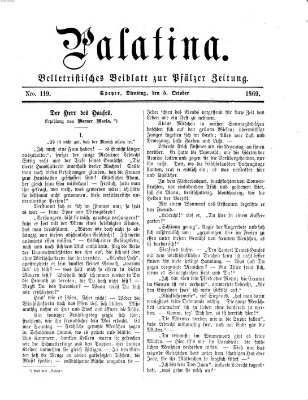 Palatina (Pfälzer Zeitung) Dienstag 5. Oktober 1869