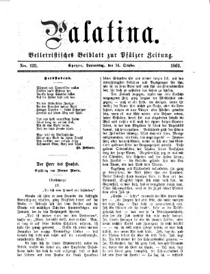 Palatina (Pfälzer Zeitung) Donnerstag 14. Oktober 1869