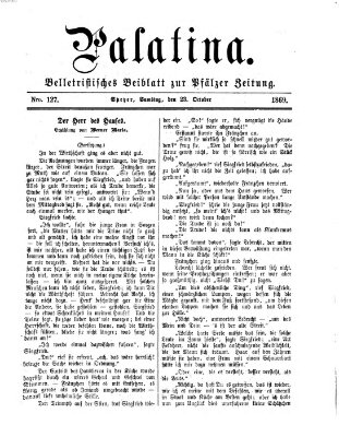 Palatina (Pfälzer Zeitung) Samstag 23. Oktober 1869