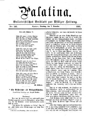 Palatina (Pfälzer Zeitung) Dienstag 7. Dezember 1869