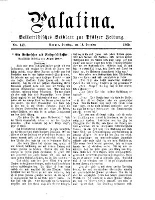 Palatina (Pfälzer Zeitung) Dienstag 14. Dezember 1869