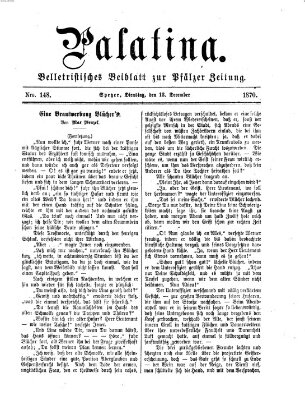 Palatina (Pfälzer Zeitung) Dienstag 13. Dezember 1870