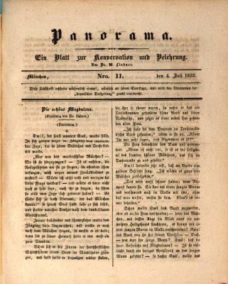 Panorama Samstag 4. Juli 1835