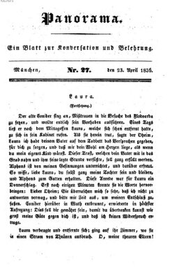 Panorama Samstag 23. April 1836