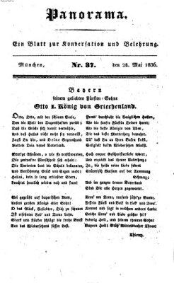 Panorama Samstag 28. Mai 1836