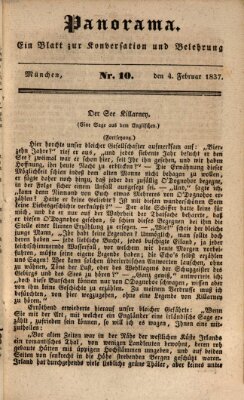 Panorama Samstag 4. Februar 1837