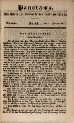 Panorama Samstag 11. Februar 1837