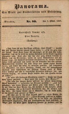 Panorama Samstag 7. Oktober 1837