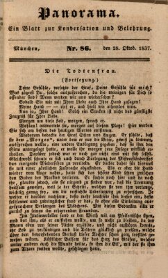 Panorama Samstag 28. Oktober 1837