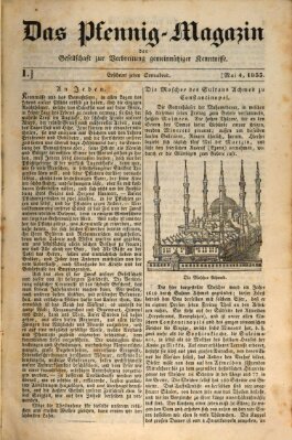 Das Pfennig-Magazin für Verbreitung gemeinnütziger Kenntnisse Samstag 4. Mai 1833
