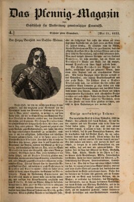 Das Pfennig-Magazin für Verbreitung gemeinnütziger Kenntnisse Samstag 25. Mai 1833