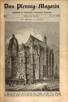 Das Pfennig-Magazin für Verbreitung gemeinnütziger Kenntnisse Samstag 29. Juni 1833