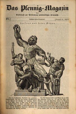 Das Pfennig-Magazin für Verbreitung gemeinnütziger Kenntnisse Samstag 24. August 1833