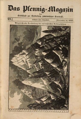 Das Pfennig-Magazin für Verbreitung gemeinnütziger Kenntnisse Samstag 16. November 1833
