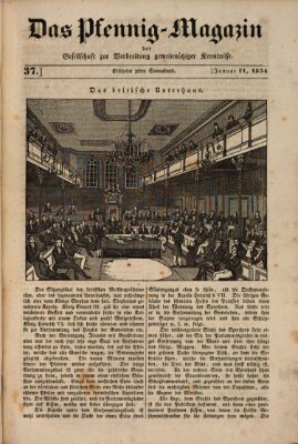 Das Pfennig-Magazin für Verbreitung gemeinnütziger Kenntnisse Samstag 11. Januar 1834