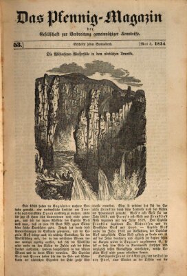 Das Pfennig-Magazin für Verbreitung gemeinnütziger Kenntnisse Samstag 3. Mai 1834