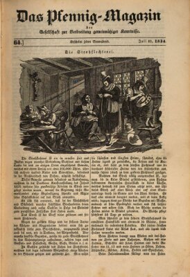 Das Pfennig-Magazin für Verbreitung gemeinnütziger Kenntnisse Samstag 19. Juli 1834